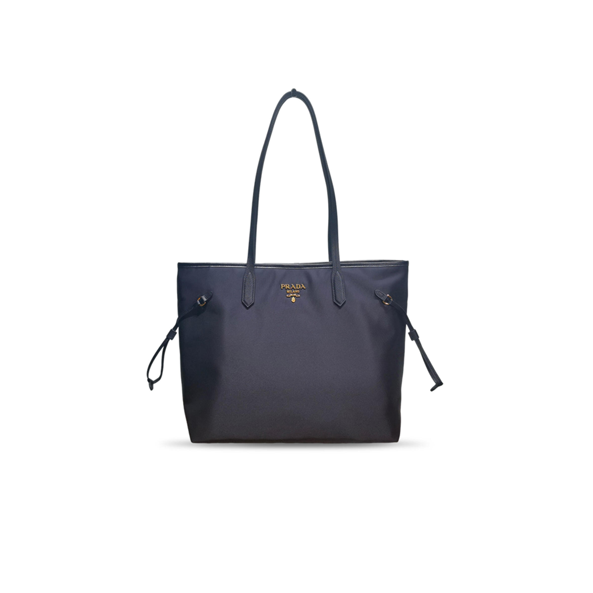 Pra*a saffiano trimmed drawstring tote 1bg955 (32*30*13cm)